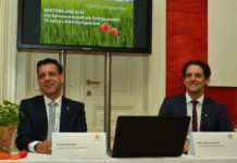 LGV-Frischgemüse – Mehr Ernte, etwas weniger Umsatz im Jahr 2016 Die Vorstände der LGV-Frischgemüse Michael Wehofer (l.) und Florian Bell zogen Bilanz über die Gemüsesaison 2016.