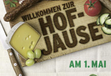 Ab sofort zur Hofjause am 1. Mai anmelden Mit Plakaten
