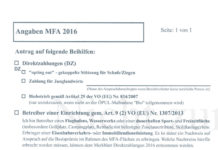 Beantragung der Maßnahmen Auf das Ankreuzen an den richtigen Stellen kommt es an. Der Papiervordruck dient als Ausfüllhilfe. Bei der AMA einzureichen ist der Antrag auf elektronischem Weg.