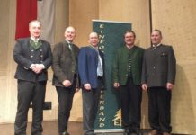 Funktionärs-Wechsel bei den Eingeforsteten Einforstungsverband stellt sich neu auf (v. l.): Aufsichtsrat-Vorsitzender Franz Höller (Stmk.)