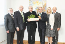 Kardinal Schönborn beim Nachhaltigkeitsfrühstück Nachhaltigkeitsfrühstück der Hagelversicherung - im Bild v. l. August Astl