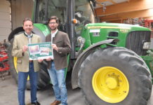 Jungbauern: Aktionstag “Open Bauernhof” BB-Landesobmann Berlakovich (l.) und Jungbauern-Landesobmann Öhler rühren Werbetrommel für Aktionstag "Open Bauernhof".