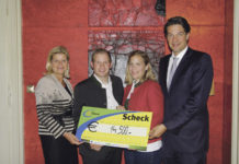 Spendenübergabe für studierende Jugend Akademikergruppe-Obfrau Klaudia Tanner