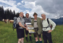 Wald-Weide-Trennung: 250 Hektar neue Almflächen in Oberösterreich Machten sich ein Bild von der "Wald-Weide-Trennung": Agrarlandesrat Max Hiegelsberger