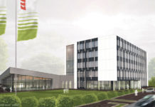 Claas investiert in die digitale Zukunft Entwurf des zukünftigen Gebäudes der Claas E-Systems in Dissen