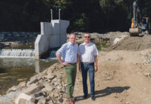 Hochwasserschutz im Waldviertel präsentiert Landesrat Stephan Pernkopf und Rudolf Mayer