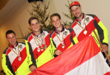Österreich triumphierte bei der Forstarbeiter-WM Die heimischen Medaillengewinner (v. l .n. r): Harald Umgeher