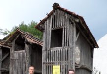Tschardakenfest in Halbturn Präsident Franz Stefan Hautzinger (l.) und der Bürgermeister von Halbturn