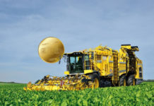 Vergoldeter Rübenroder mit bis zu 768 PS Der neue Ropa Tiger 6 mit bis zu 768 PS gilt als der weltweit leistungsstärkste Zuckerrübenroder.