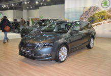Premieren und SUV, so weit das Auge reicht Gleich zwei interessante Neuheiten zeigte ?koda: die Weltpremiere Octavia (vorne) und den Kodiak (hinten)