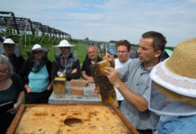 Imker-Neueinsteiger -Theorie- und Praxiskurse 2017 Angehende Imker bei einer Schulungsveranstaltung der Bgld. Landwirtschaftskammer
