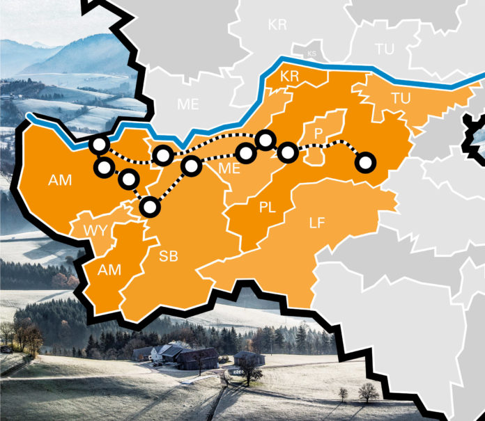 Die zehn Standorte im Mostviertel ACA