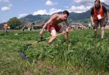 Die Sensen sind gewetzt – Europameisterschaft im Handmähen