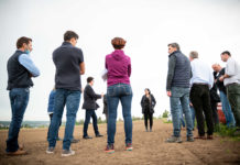 Dramatische Lage im Wald, am Acker