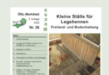 Merkblatt “Kleine Ställe für Legehennen” in 5. Auflage erschienen