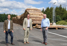 Zusätzliches Nasslager für Rundholz in Betrieb