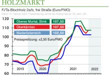 Holzmarkt Februar ’22: Sägerundholz ist gut nachgefragt