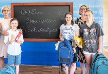 Blau-gelbes Schulstartgeld: 100 Euro für jedes Kind