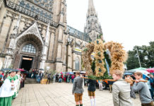 Dank für die Ernte in der größten Kirche im Land