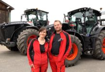 Mit dem Claas Xerion hat Familie Gutkas alles im Blick