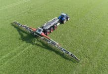 Ein Gestänge, vier Arbeitsbreiten