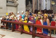 Kärntner Sternsingergruppe feierte die Neujahrsmesse im Petersdom mit