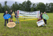 Vorarlberger Jungbauern gegen Bodenverbrauch