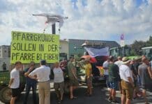 Bauerndemo gegen Pachtpreistreiberei in der Diözese Eisenstadt