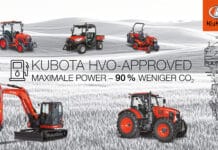 Kubota hat seine Fahrzeuge für HVO freigegeben