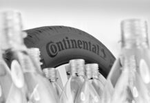 Plastikflaschen im Reifen