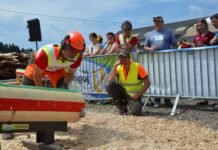 Sieg mit Axt und Säge